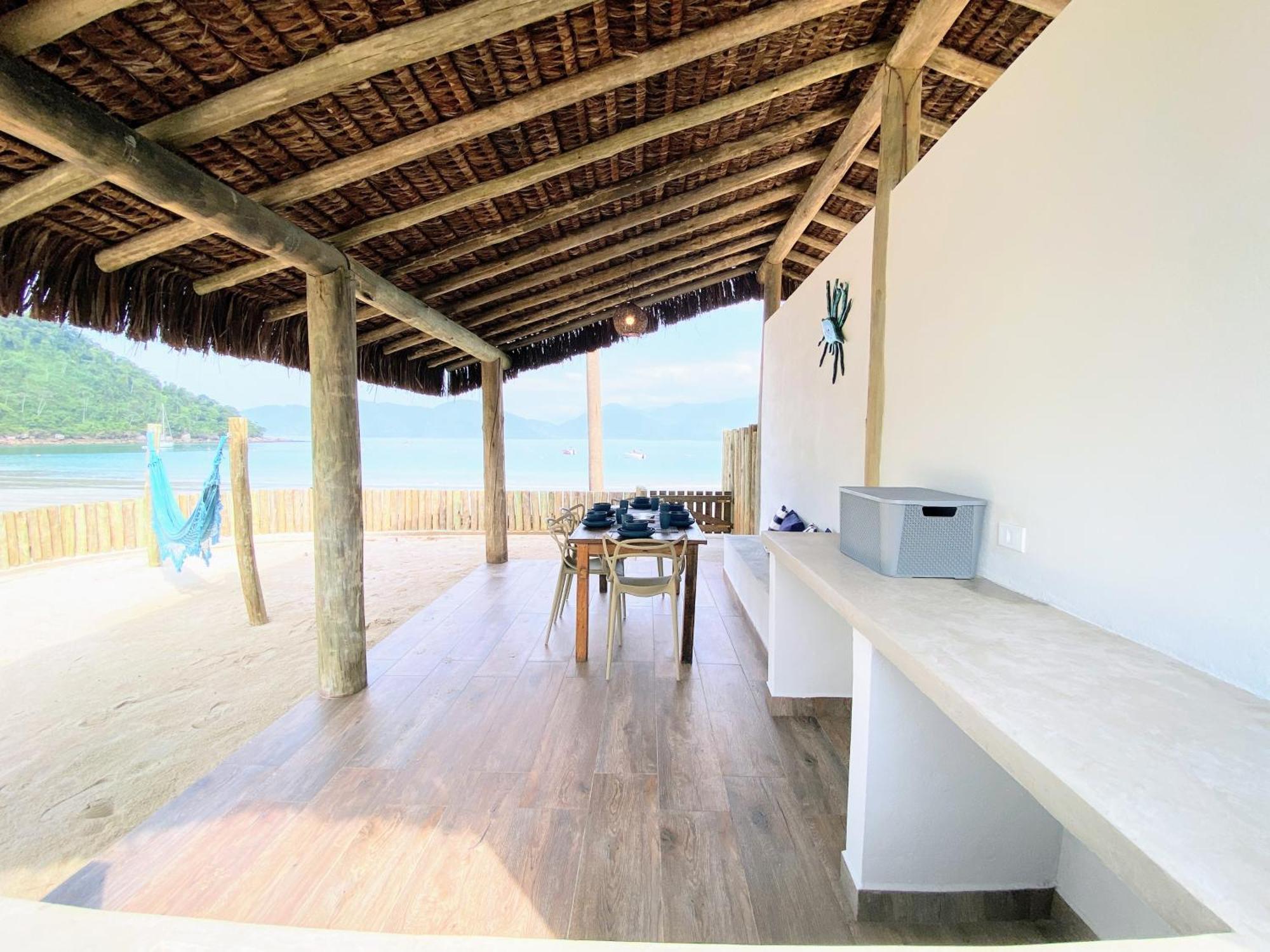 Casa de férias Residencial Vilar Mar Pe Na Areia Casa Azul Ubatuba