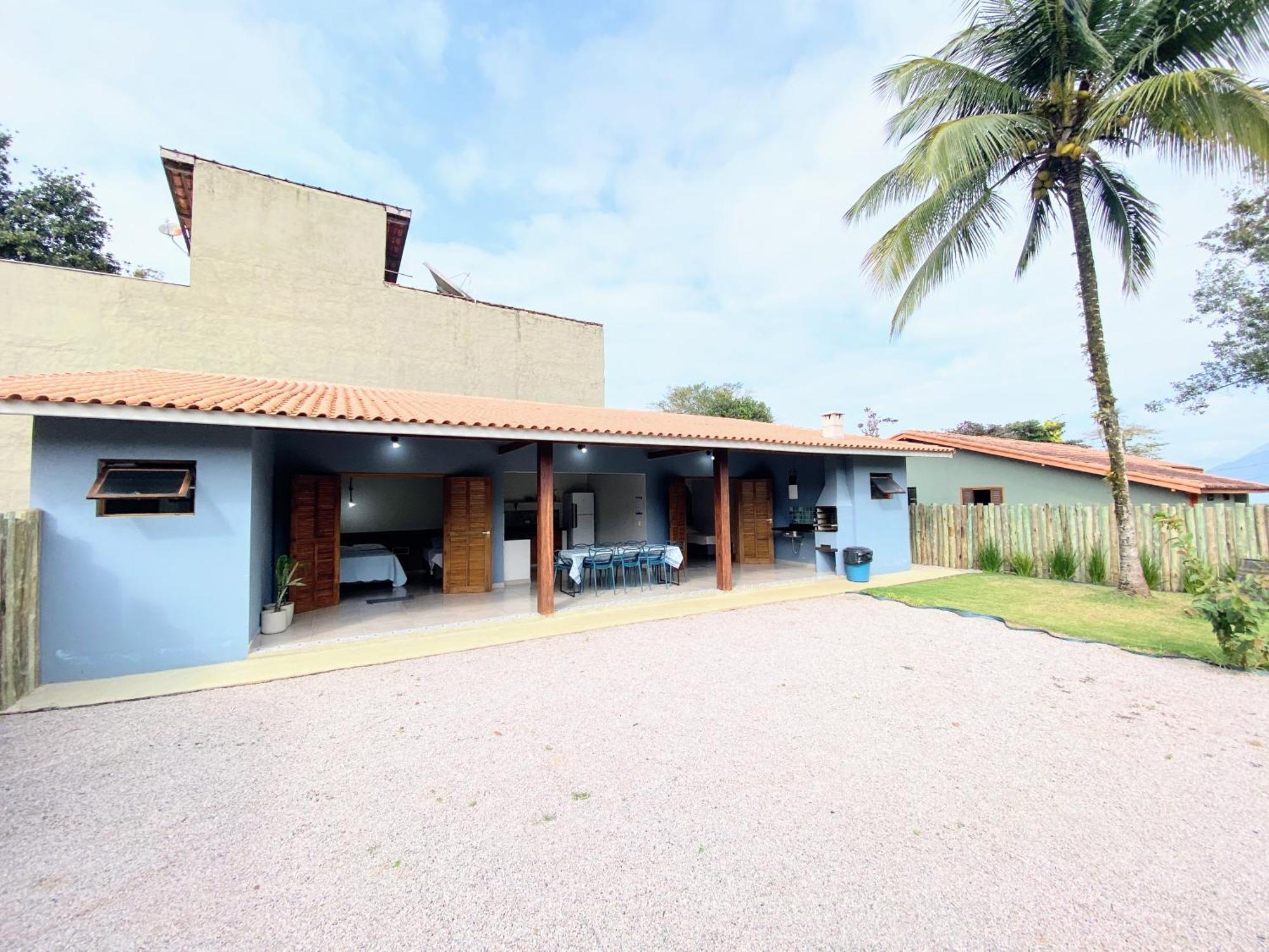 Residencial Vilar Mar Pe Na Areia Casa Azul Ubatuba